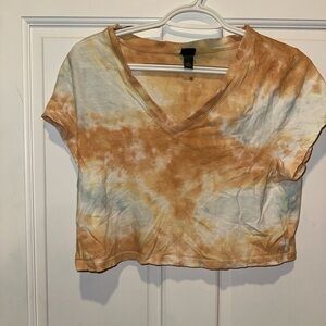 Tie dye crop shirt